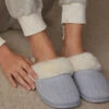 Corduroy And Faux Fur Slippers -INTIMISSIMI Sales AI078I161J M