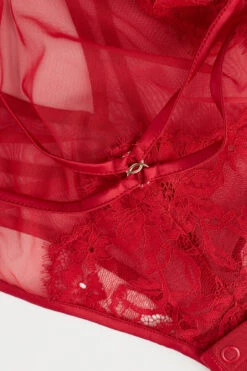 Undress To Impress Lace And Tulle Bodysuit -INTIMISSIMI Sales BOD24789888 D1