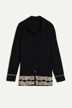 Pretty Flowers Button-Up Modal Top 12 Pretty Flowers Button-Up Modal Top -INTIMISSIMI Sales CL1294Q 9887 F