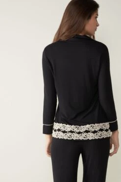 Pretty Flowers Button-Up Modal Top 11 Pretty Flowers Button-Up Modal Top -INTIMISSIMI Sales CL1294Q wear 9887 BI