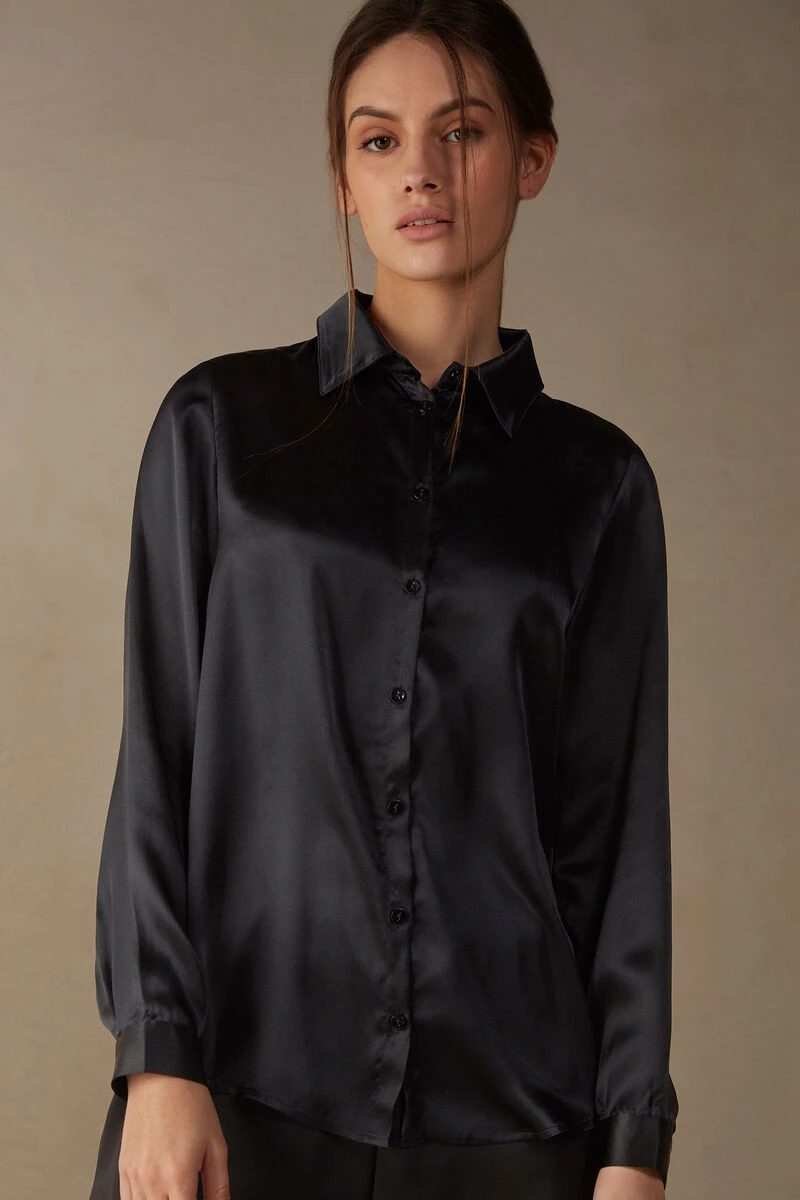Long-Sleeved Silk Top 3 Long-Sleeved Silk Top