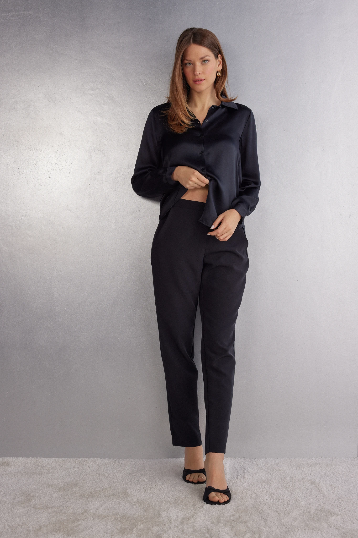 Long-Sleeved Silk Top 4 Long-Sleeved Silk Top - Image 2