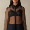 Layers Of Lust Tulle Long-Sleeved Shirt -INTIMISSIMI Sales CLD2464019 FI