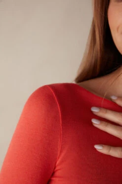 Boat Neck Modal Cashmere Ultralight Jumper -INTIMISSIMI Sales CLD28B219J DT1W