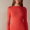 Boat Neck Modal Cashmere Ultralight Jumper -INTIMISSIMI Sales CLD28B219J FI