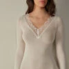 Modal Cashmere Ultralight Long Lace Shirt 1 Modal Cashmere Ultralight Long Lace Shirt -INTIMISSIMI Sales CLD28P231I FI