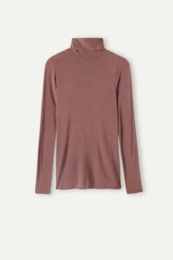 Modal Cashmere Ultralight High-Neck Top -INTIMISSIMI Sales CLD28T002J F