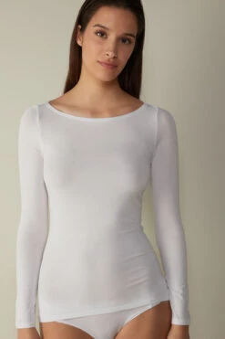 Boat-Neck Micromodal Top