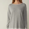 Long-Sleeve Round-Neck Modal Top -INTIMISSIMI Sales CLD700031 FI