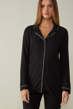 Long-Sleeve Micromodal Jacket