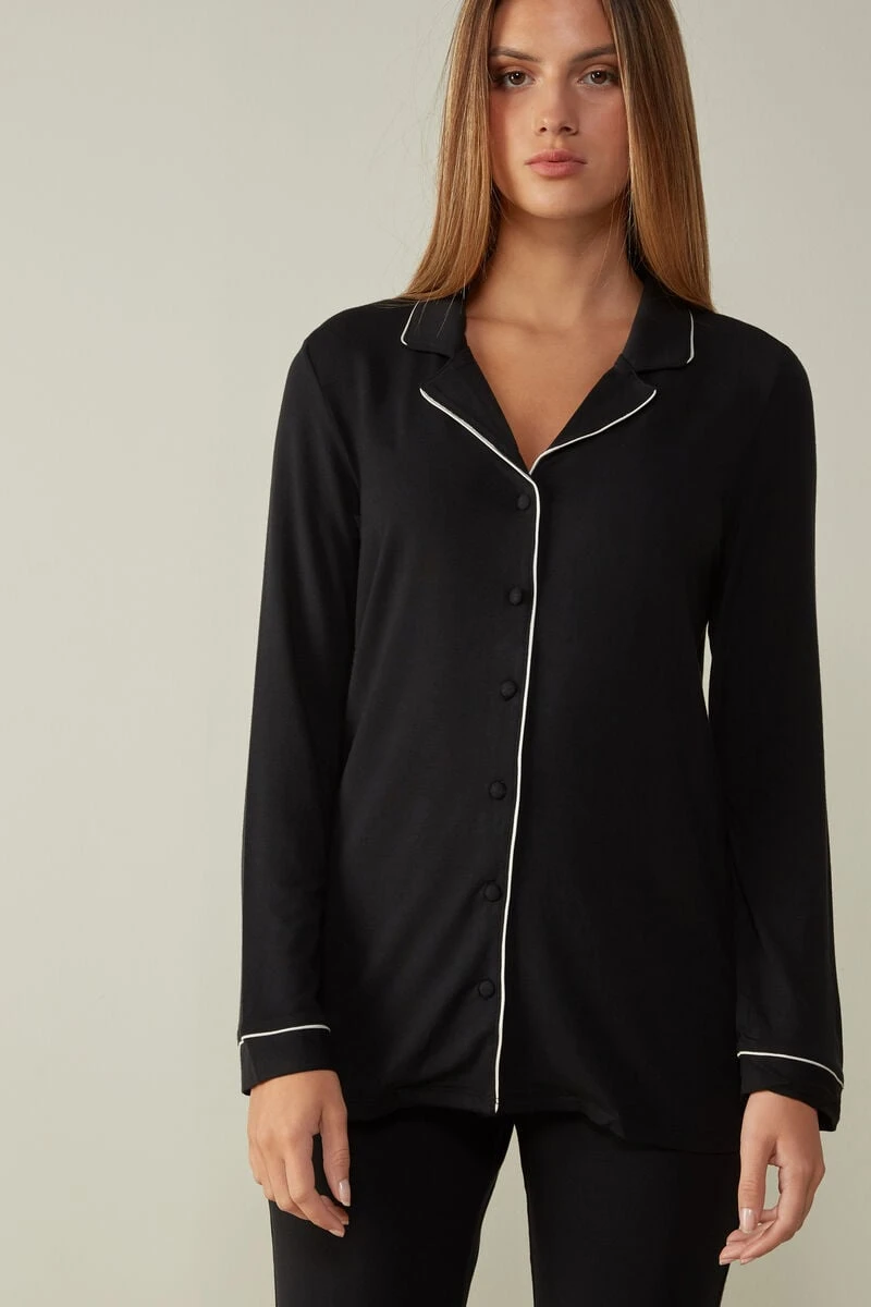 Long-Sleeve Micromodal Jacket 3 Long-Sleeve Micromodal Jacket