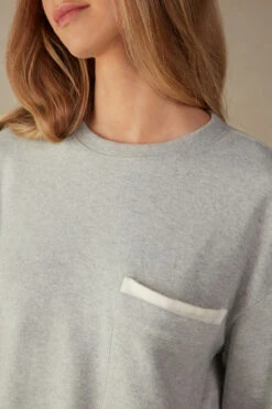 Warm Cuddles Top With Pocket 12 Warm Cuddles Top With Pocket -INTIMISSIMI Sales CLD907153J DT1W