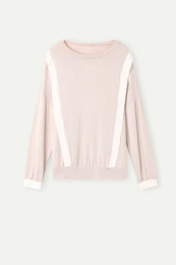 Simple Elegance Long-Sleeved Modal Jumper -INTIMISSIMI Sales CLD911227J F