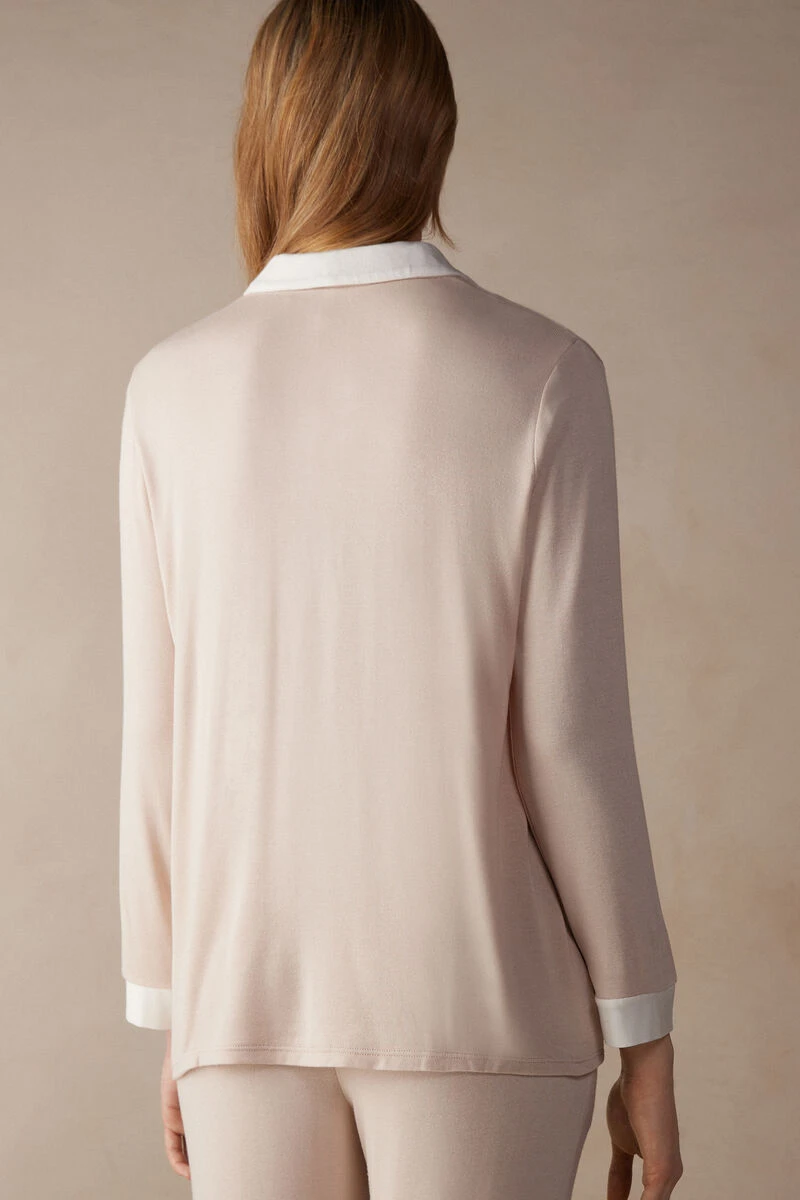 Simple Elegance Button-Down Modal Top 6 Simple Elegance Button-Down Modal Top - Image 5