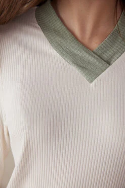 Lost In Fields V-neck Modal Top 12 Lost In Fields V-neck Modal Top -INTIMISSIMI Sales CLD913612I DT1W