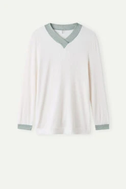 Lost In Fields V-neck Modal Top 14 Lost In Fields V-neck Modal Top -INTIMISSIMI Sales CLD913612I F