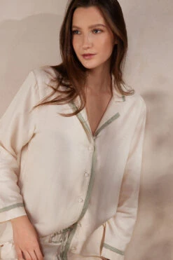 Lost In Fields Full-Length Plain-Weave Modal Trousers -INTIMISSIMI Sales CLD913A230J M