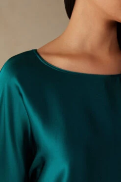 Short-Sleeved Silk And Modal Top -INTIMISSIMI Sales CM162M4572 DT1W