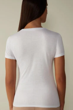 Short-Sleeve T-shirt In Ultrafresh Supima® Cotton -INTIMISSIMI Sales CMD12W001 BI