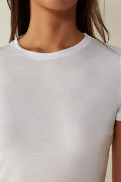 Short-Sleeve T-shirt In Ultrafresh Supima® Cotton -INTIMISSIMI Sales CMD12W001 DT1W