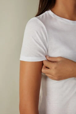 Short-Sleeve T-shirt In Ultrafresh Supima® Cotton -INTIMISSIMI Sales CMD12W001 DT2W