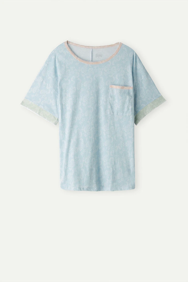 Romantic Cashmere Short-Sleeved Cotton Top 7 Romantic Cashmere Short-Sleeved Cotton Top - Image 5