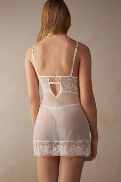 Fearless Femininity Tulle And Lace Babydoll -INTIMISSIMI Sales LBD24852127 BI