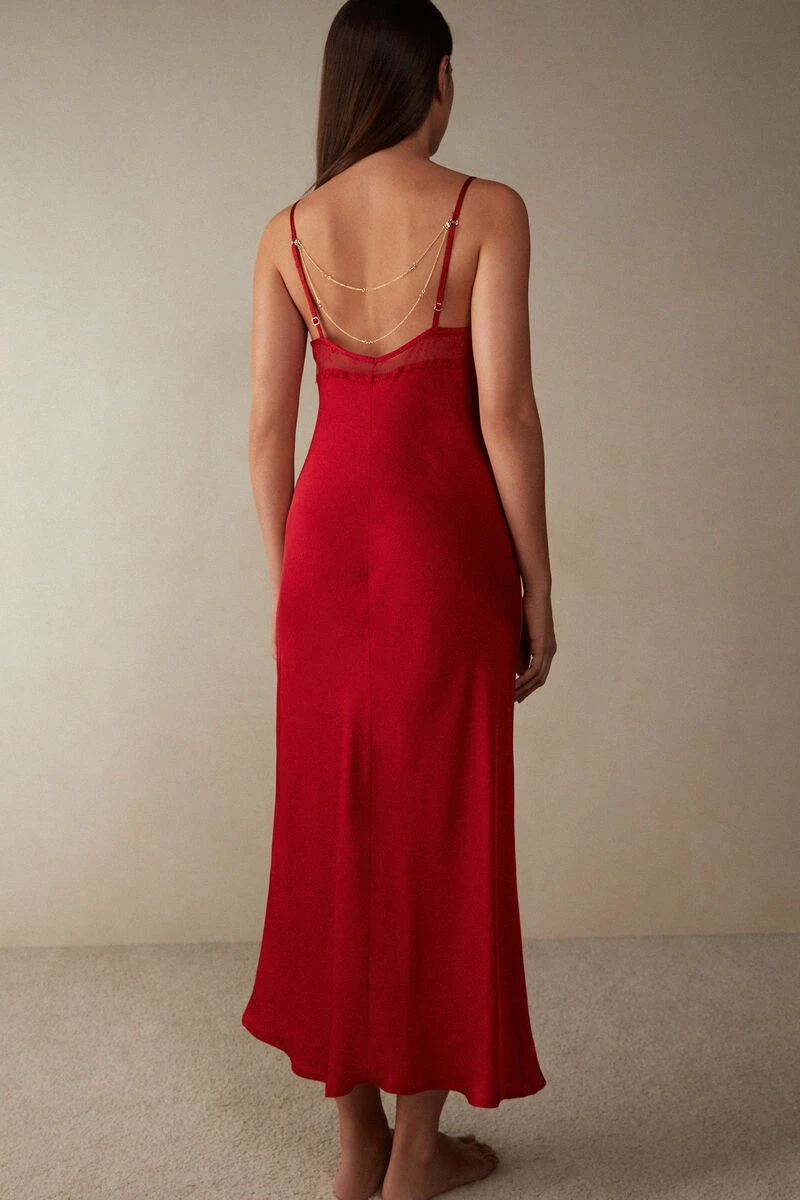 Luxury Treats Long Viscose Satin Slip 6 Luxury Treats Long Viscose Satin Slip - Image 4