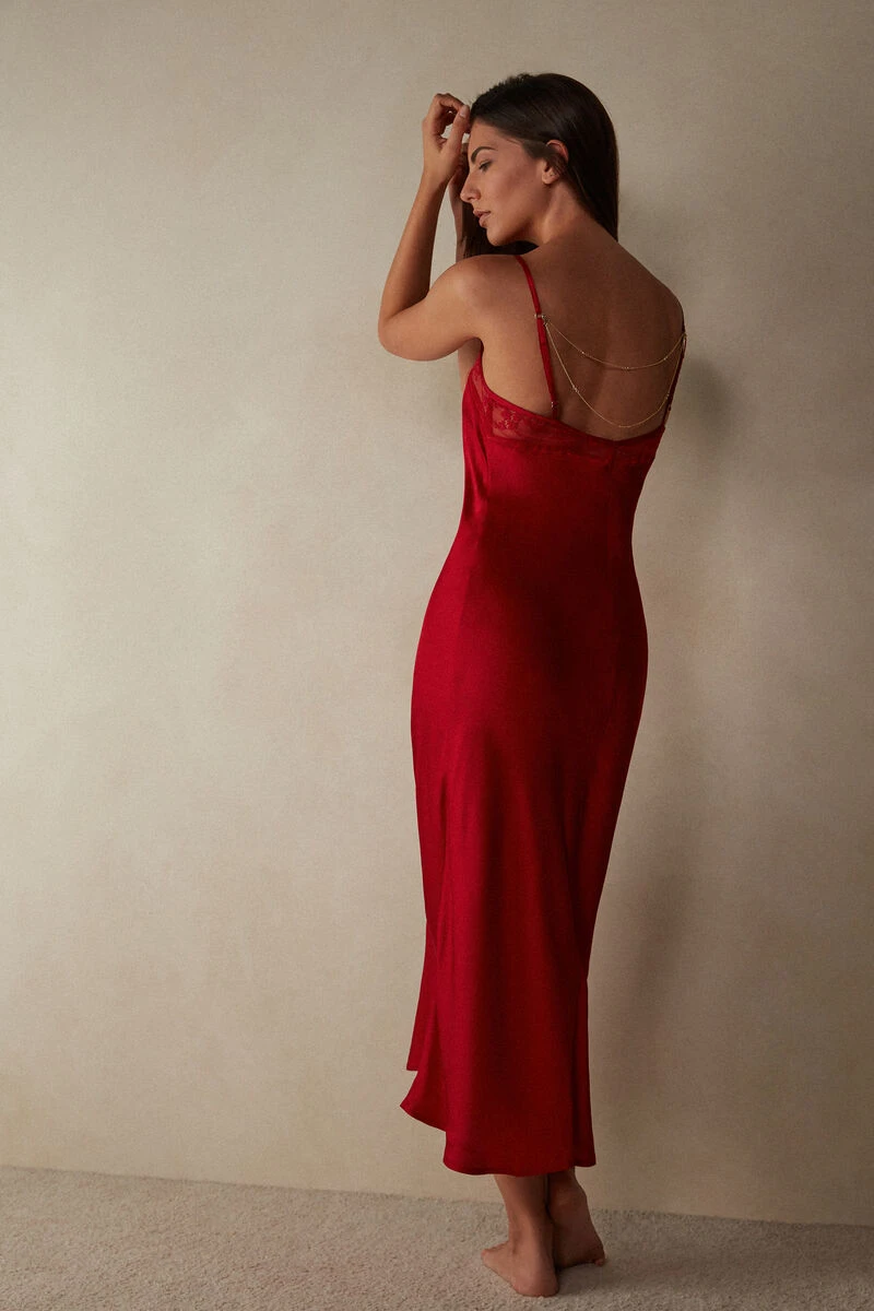 Luxury Treats Long Viscose Satin Slip 4 Luxury Treats Long Viscose Satin Slip - Image 2