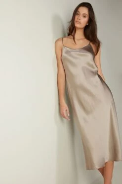 Midi-Length Slip In Silk -INTIMISSIMI Sales LLD71S651I M