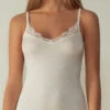 Ultralight Modal And Cashmere Camisole With Lace 1 Ultralight Modal And Cashmere Camisole With Lace -INTIMISSIMI Sales LTD28Q231I FI