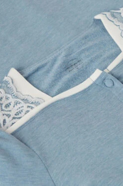 Romantic Bedroom Modal With Wool Button-Down Nightdress -INTIMISSIMI Sales PCN903145J D1