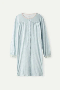 Romantic Cashmere Button-Up Nightdress -INTIMISSIMI Sales PCN910226J F