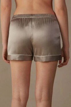 Silk Shorts With Contrasting Trim 11 Silk Shorts With Contrasting Trim -INTIMISSIMI Sales PD1233A651I BI