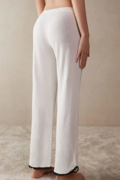 Pure Joy Cotton Trousers -INTIMISSIMI Sales PD2490B2127 BI