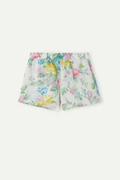 Summer Garden Linen Shorts 12 Summer Garden Linen Shorts -INTIMISSIMI Sales PDC895A910I F