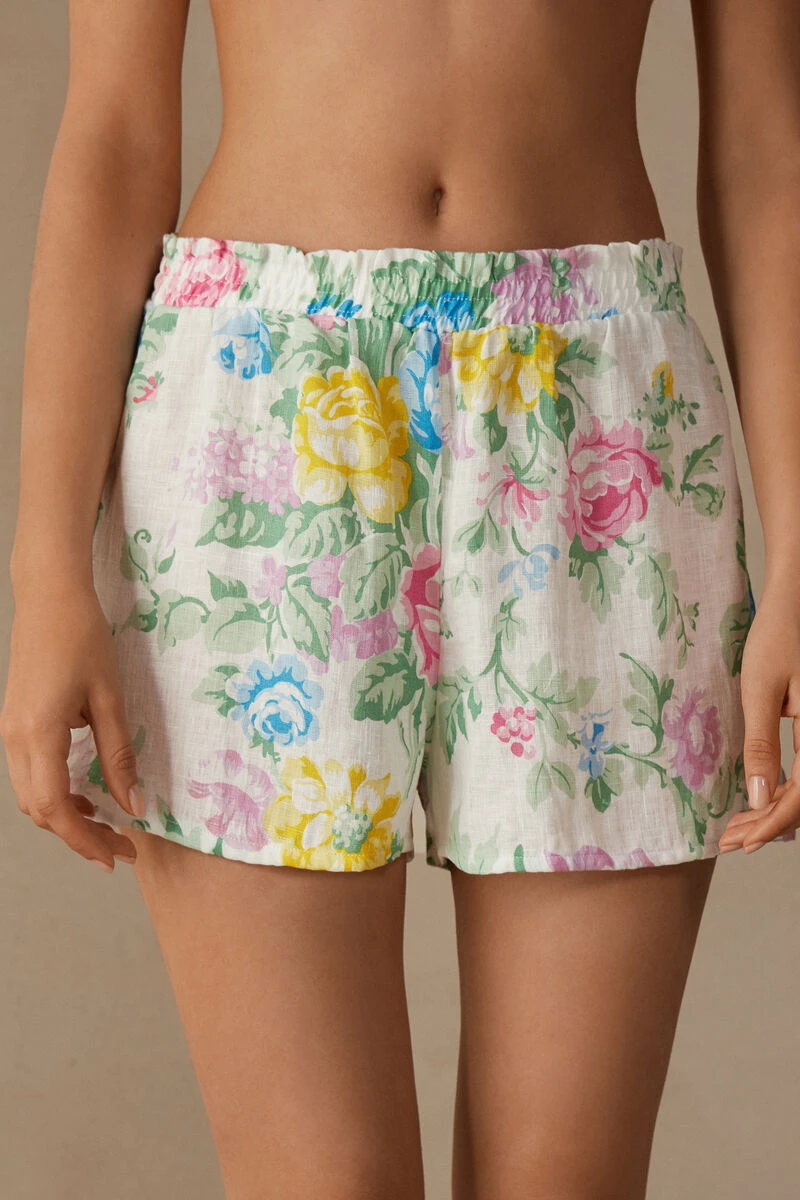 Summer Garden Linen Shorts 3 Summer Garden Linen Shorts