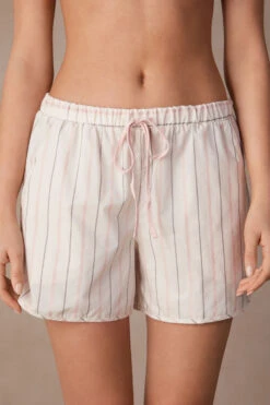 Soft Spring Plain-Weave Cotton Shorts