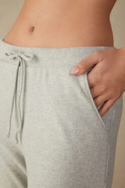 Warm Cuddles Full-Length Trousers With Cuffed Ankles -INTIMISSIMI Sales PDL907P5349 DT1W