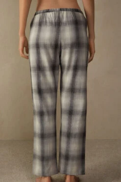 Warm Cuddles Brushed Plain-Weave Trousers 13 Warm Cuddles Brushed Plain-Weave Trousers -INTIMISSIMI Sales PDL907T149J BI
