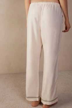 Lost In Fields Full-Length Plain-Weave Modal Trousers -INTIMISSIMI Sales PDL913T230J BI
