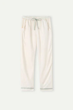 Lost In Fields Full-Length Plain-Weave Modal Trousers -INTIMISSIMI Sales PDL913T230J F