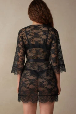 Shine High Like Stars Lace Kimono 13 Shine High Like Stars Lace Kimono -INTIMISSIMI Sales PVD2481019 BI