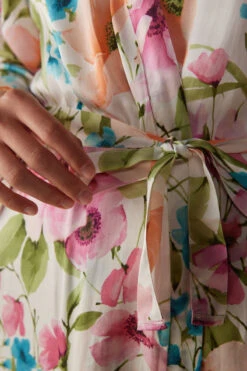 Botanical Lyrics Satin Kimono -INTIMISSIMI Sales PVD912228J DT1W