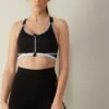 In Action Zipped Bra Top With Supima® Cotton Lining 2 In Action Zipped Bra Top With Supima® Cotton Lining -INTIMISSIMI Sales RSP001Z wear 661I FI