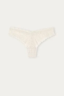 80s-Style Lace Brazilian Briefs -INTIMISSIMI Sales SBD96O2280 F