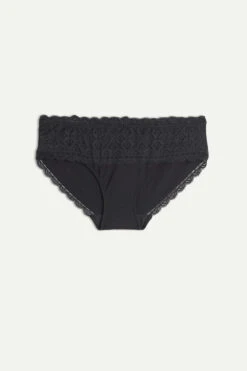High-Rise Briefs In Lace And Cotton 14 High-Rise Briefs In Lace And Cotton -INTIMISSIMI Sales SID96A019 F