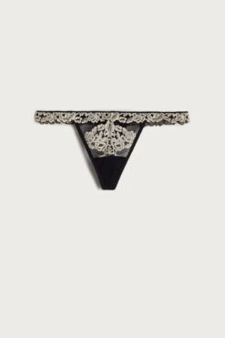 Pretty Flowers Thong With Side Straps -INTIMISSIMI Sales SPD12949887 F