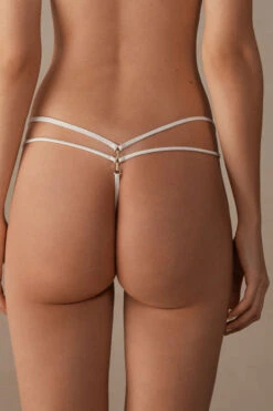 Pure Charme Thong With Side Straps -INTIMISSIMI Sales SPD24882127 BI